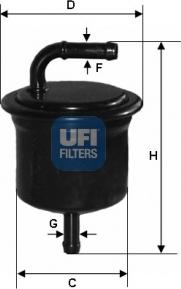 UFI 31.716.00 - Filter za gorivo www.molydon.hr