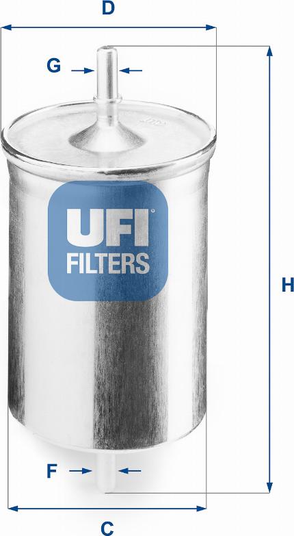 UFI 31.718.00 - Filter za gorivo www.molydon.hr