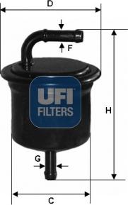 UFI 31.A16.00 - Filter za gorivo www.molydon.hr