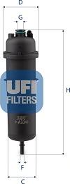 UFI 31.A33.00 - Filter za gorivo www.molydon.hr