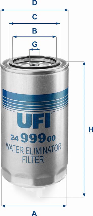 UFI 24.999.00 - Filter za gorivo www.molydon.hr