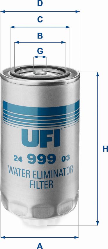 UFI 24.999.03 - Filter za gorivo www.molydon.hr