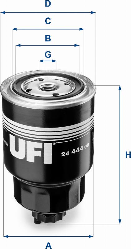 UFI 24.444.00 - Filter za gorivo www.molydon.hr