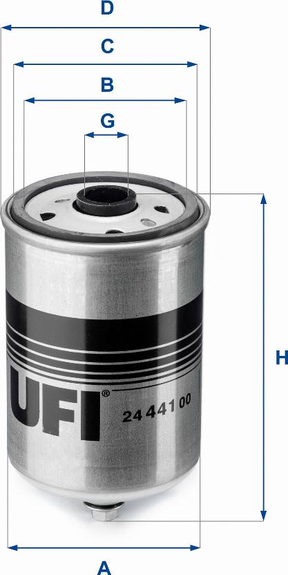 UFI 24.441.00 - Filter za gorivo www.molydon.hr