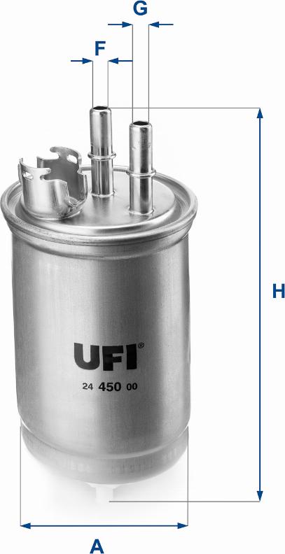 UFI 24.450.00 - Filter za gorivo www.molydon.hr