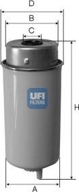 UFI 24.458.00 - Filter za gorivo www.molydon.hr