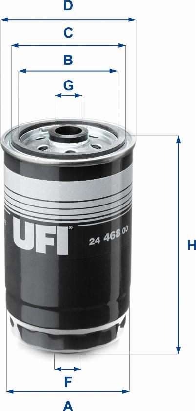 UFI 24.468.00 - Filter za gorivo www.molydon.hr