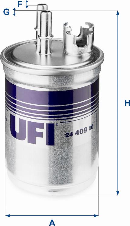 UFI 24.409.00 - Filter za gorivo www.molydon.hr