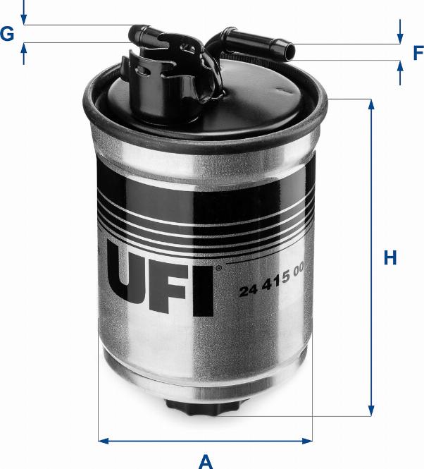 UFI 24.415.00 - Filter za gorivo www.molydon.hr