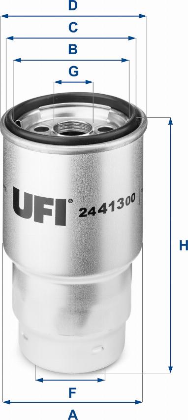 UFI 24.413.00 - Filter za gorivo www.molydon.hr