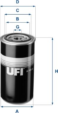 UFI 24.480.00 - Filter za gorivo www.molydon.hr