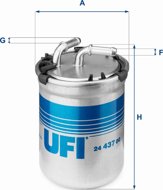 UFI 24.437.00 - Filter za gorivo www.molydon.hr