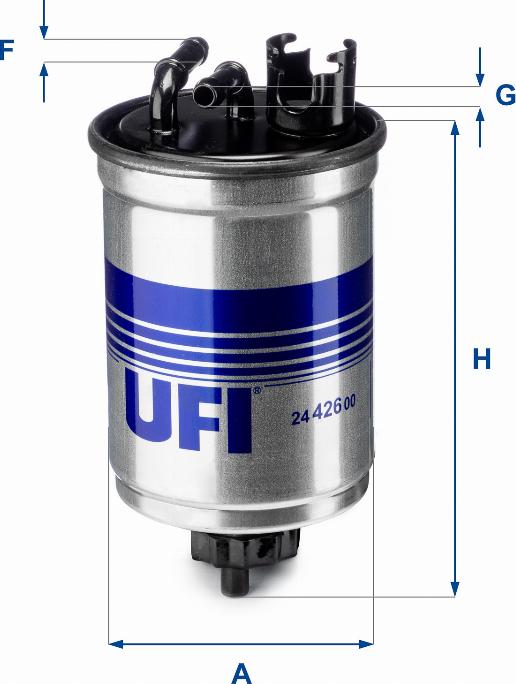 UFI 24.426.00 - Filter za gorivo www.molydon.hr