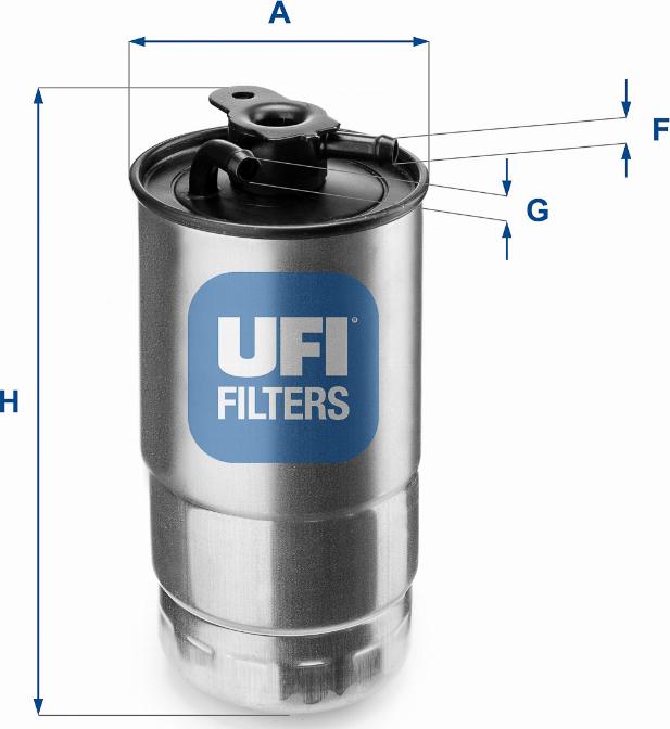 UFI 24.427.00 - Filter za gorivo www.molydon.hr