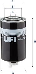 UFI 24.503.00 - Filter za gorivo www.molydon.hr