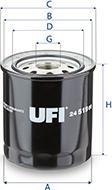 UFI 24.519.00 - Filter za gorivo www.molydon.hr