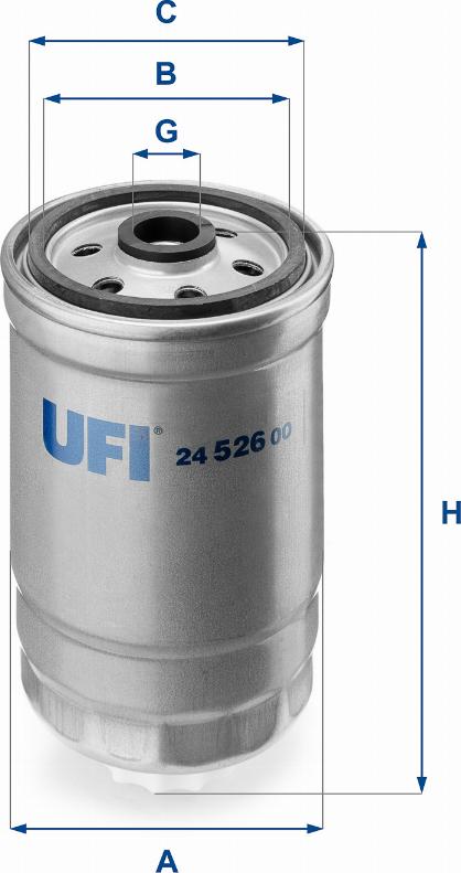 UFI 24.526.00 - Filter za gorivo www.molydon.hr