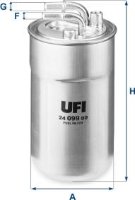 UFI 24.099.00 - Filter za gorivo www.molydon.hr