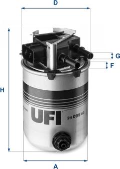 UFI 24.095.00 - Filter za gorivo www.molydon.hr