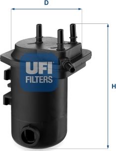 UFI 24.098.00 - Filter za gorivo www.molydon.hr