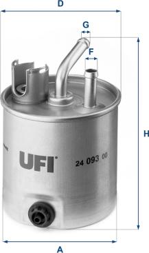 UFI 24.093.00 - Filter za gorivo www.molydon.hr