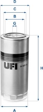 UFI 24.059.00 - Filter za gorivo www.molydon.hr