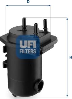 UFI 24.051.00 - Filter za gorivo www.molydon.hr