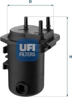 UFI 24.052.00 - Filter za gorivo www.molydon.hr