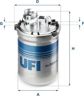 UFI 24.004.00 - Filter za gorivo www.molydon.hr