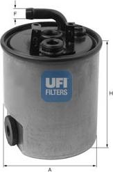 UFI 24.005.00 - Filter za gorivo www.molydon.hr