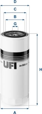 UFI 24.008.01 - Filter za gorivo www.molydon.hr