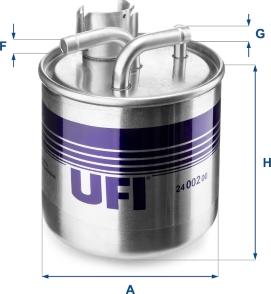 UFI 24.002.00 - Filter za gorivo www.molydon.hr