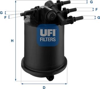 UFI 24.086.00 - Filter za gorivo www.molydon.hr