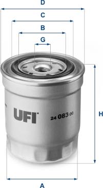 UFI 24.083.00 - Filter za gorivo www.molydon.hr