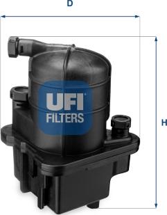 UFI 24.087.00 - Filter za gorivo www.molydon.hr