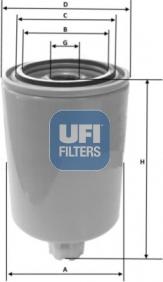 UFI 24.039.00 - Filter za gorivo www.molydon.hr