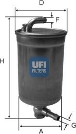 UFI 24.072.00 - Filter za gorivo www.molydon.hr