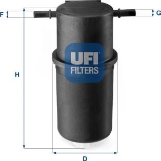 UFI 24.144.00 - Filter za gorivo www.molydon.hr