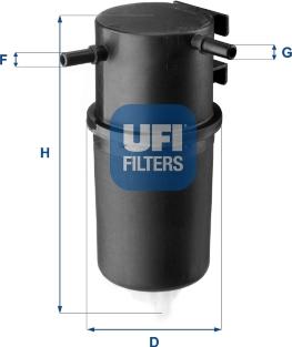 UFI 24.145.00 - Filter za gorivo www.molydon.hr