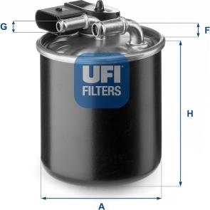 UFI 24.150.00 - Filter za gorivo www.molydon.hr