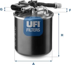 UFI 24.151.00 - Filter za gorivo www.molydon.hr