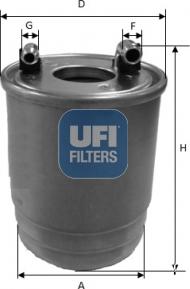 UFI 24.112.00 - Filter za gorivo www.molydon.hr