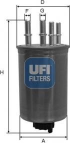 UFI 24.130.00 - Filter za gorivo www.molydon.hr