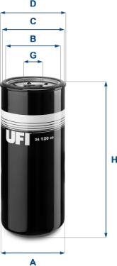 UFI 24.120.00 - Filter za gorivo www.molydon.hr