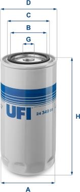 UFI 24.349.00 - Filter za gorivo www.molydon.hr