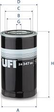 UFI 24.347.00 - Filter za gorivo www.molydon.hr