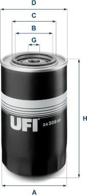 UFI 24.308.00 - Filter za gorivo www.molydon.hr