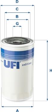 UFI 24.313.00 - Filter za gorivo www.molydon.hr