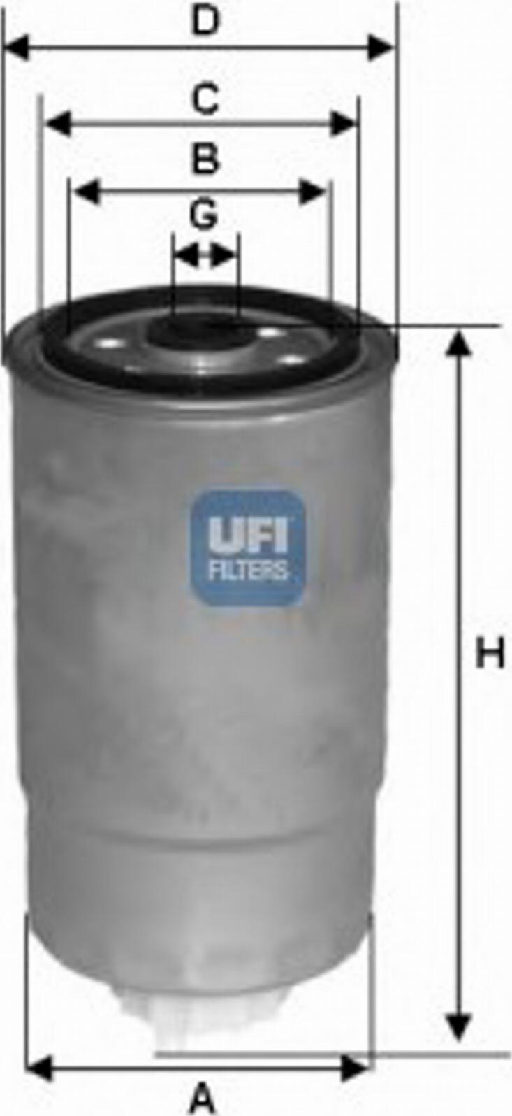 UFI 24.381.00 - Filter za gorivo www.molydon.hr