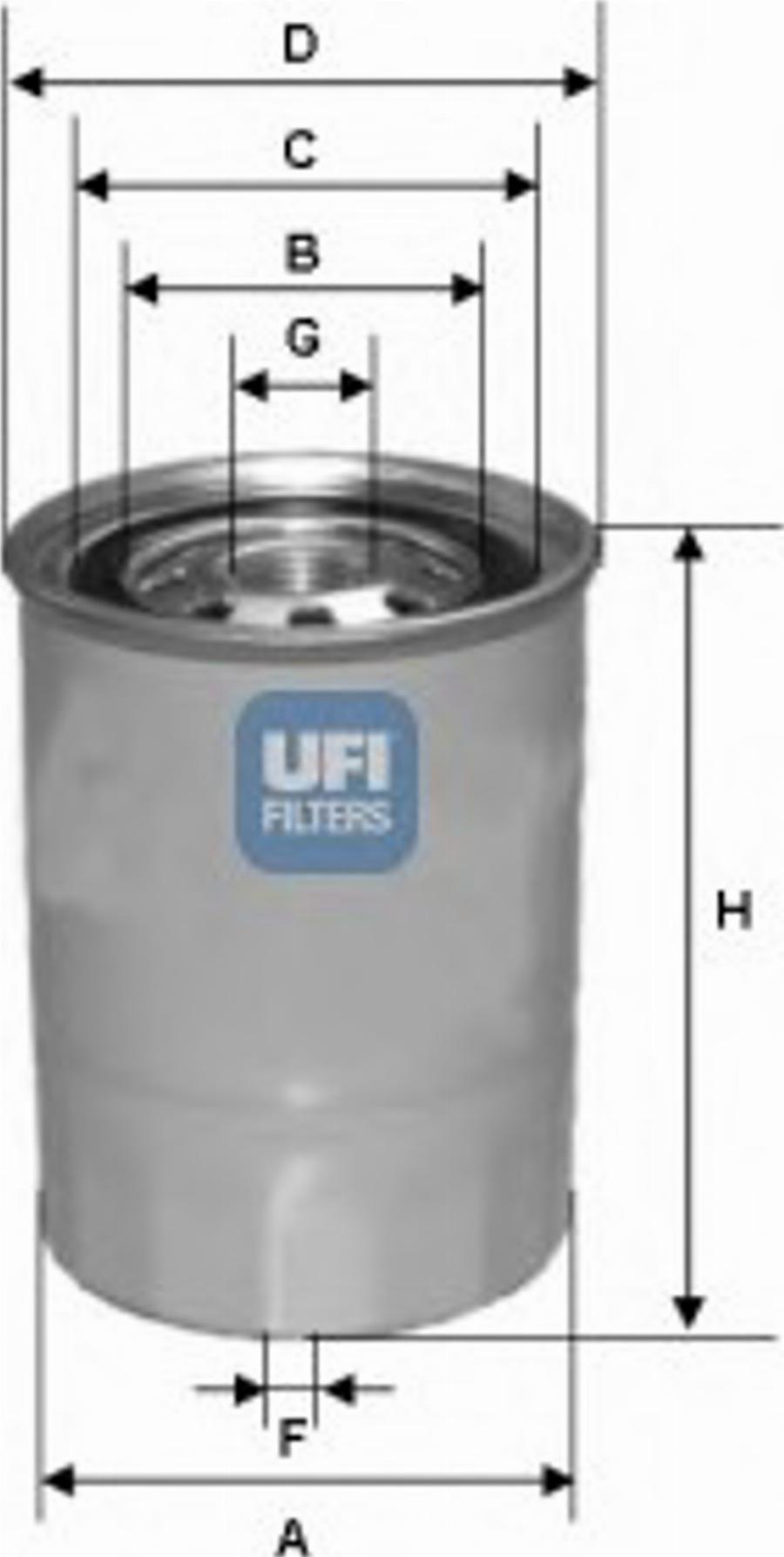 UFI 24.327.00 - Filter za gorivo www.molydon.hr